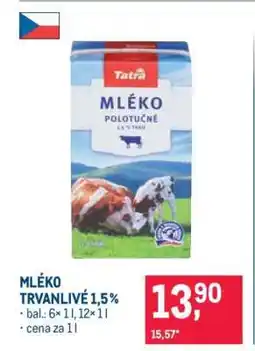 Makro Mléko trvanlivé 1,5 % nabídka