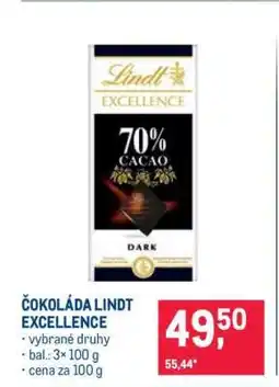 Makro Čokoláda Lindt Excellence nabídka