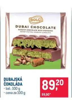 Makro Dubajská čokoláda nabídka