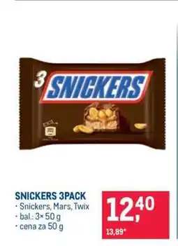 Makro SNICKERS 3PACK nabídka