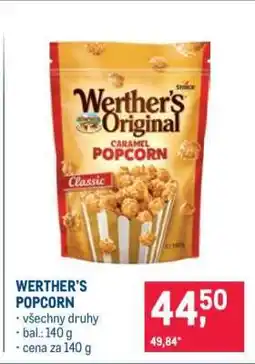 Makro WERTHER‘S Popcorn nabídka