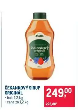 Makro ČEKANKOVÝ SIRUP ORIGINÁL nabídka