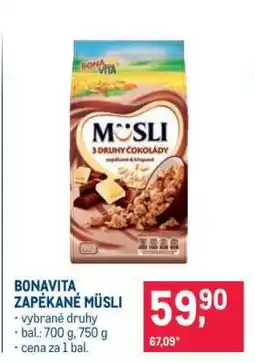 Makro Bonavita zapékané müsli nabídka