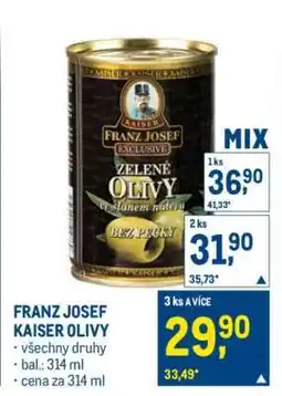 Makro FRANZ JOSEF KAISER OLIVY nabídka