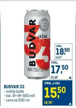Makro Budvar 33 nabídka