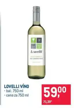 Makro LOVELLI VÍNO nabídka