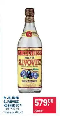 Makro R. JELÍNEK SLIVOVICE KOSHER 50 % nabídka