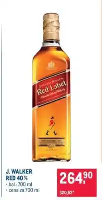 Makro J. WALKER RED 40 % nabídka