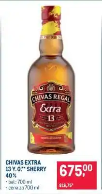 Makro CHIVAS EXTRA 13 Y. O.** SHERRY 40% nabídka