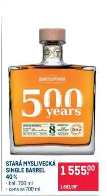 Makro STARÁ MYSLIVECKÁ SINGLE BARREL 40 % nabídka
