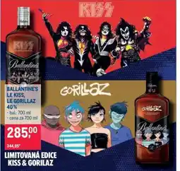 Makro BALLANTINE'S LE KISS, LE GORILLAZ nabídka