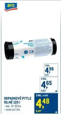 Makro Odpadkové pytle silné 120 l nabídka
