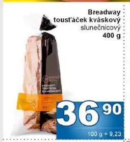 Jip Breadway toustáček kváskový slunečnicový nabídka
