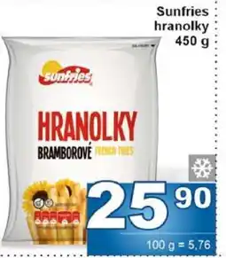 Jip Sunfries hranolky nabídka