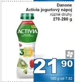 Jip Danone Activia jogurtový nápoj nabídka