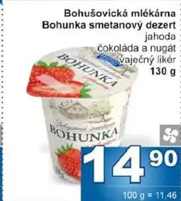 Jip Bohuška smetanový dezert nabídka