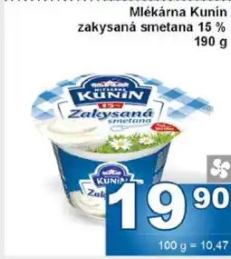 Jip Mlékárna Kunín zakysaná smetana 15 % nabídka