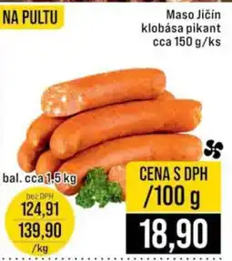 Jip Maso Jičín klobása pikant nabídka