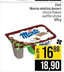 Jip Zott Monte Mléčný Dezert nabídka