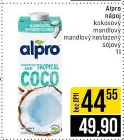 Jip Alpro nápoj nabídka