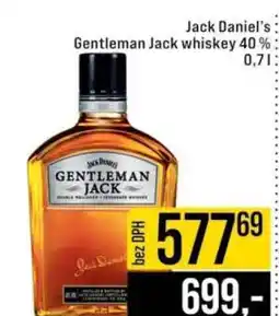 Jip Jack Daniel's Gentleman Jack whiskey 40 % 0,7 l nabídka