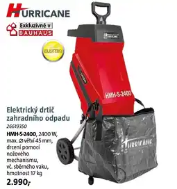 Bauhaus Elektrický drtič zahradního odpadu nabídka