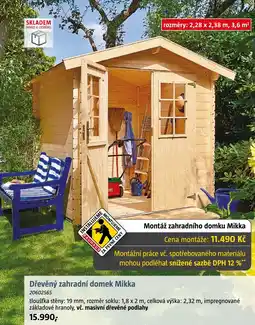 Bauhaus Dřevěný zahradní domek Mikka nabídka