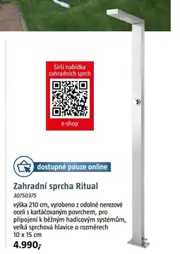 Bauhaus Zahradní sprcha Ritual nabídka