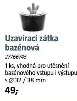 Bauhaus Uzavírací zátka bazénová nabídka