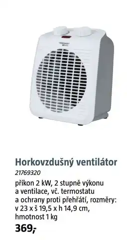 Bauhaus Horkovzdušný ventilátor nabídka