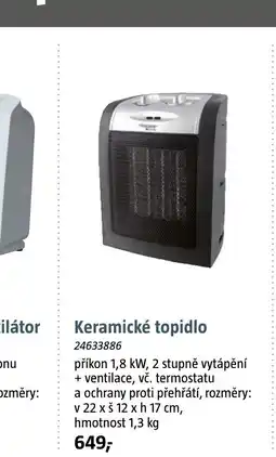 Bauhaus Keramické topidlo nabídka