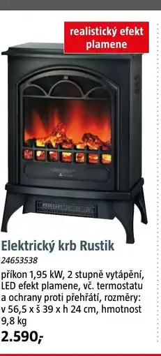 Bauhaus Elektrický krb Rustik nabídka