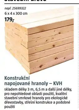 Bauhaus Konstrukční napojované hranoly - KVH nabídka