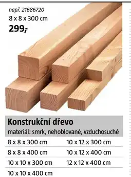 Bauhaus Konstrukční dřevo nabídka