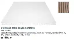 Bauhaus Dutinková deska polykarbonátová nabídka
