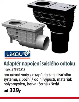 Bauhaus Adaptér napojení svislého odtoku nabídka
