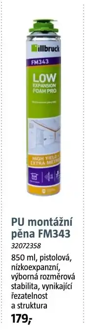 Bauhaus PU montážní pěna FM343 nabídka