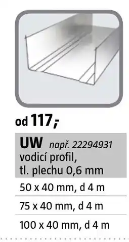 Bauhaus UW nabídka