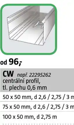 Bauhaus CW nabídka