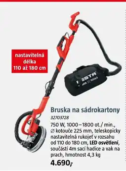 Bauhaus Bruska na sádrokartony nabídka