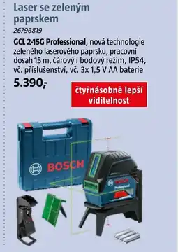 Bauhaus Laser se zeleným paprskem nabídka