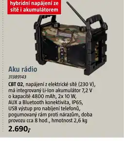 Bauhaus Aku rádio nabídka