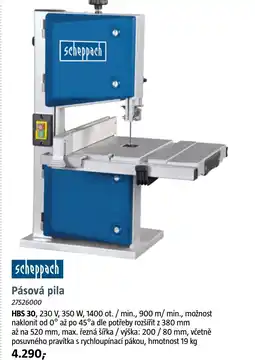Bauhaus Scheppach pásová pila nabídka