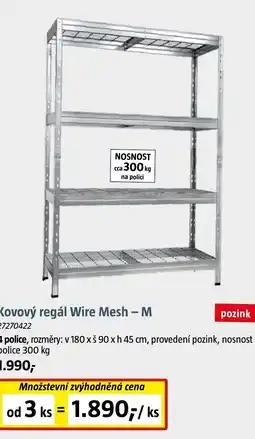 Bauhaus Kovový regál Wire Mesh - M nabídka