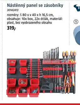 Bauhaus Nástěnný panel se zásobníky nabídka