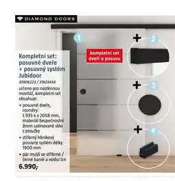 Bauhaus Kompletní set: posuvné dveře + posuvný systém Jubidoor nabídka