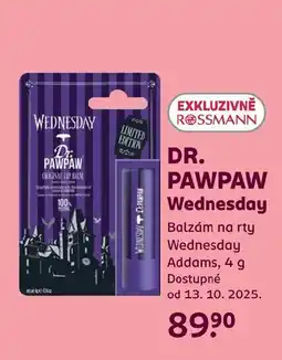 Rossmann Exkluzivně rossmann dr. pawpaw wednesday nabídka