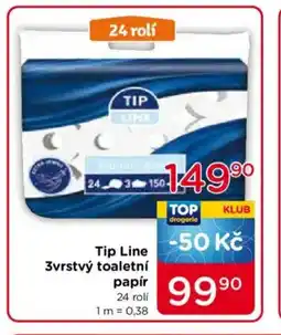 TOP drogerie Tip Line 3vrstvý toaletní papír nabídka