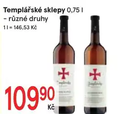 Žabka Templářské sklepy nabídka