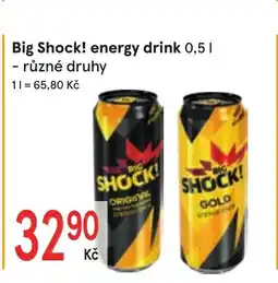 Žabka Big Shock! energy drink nabídka